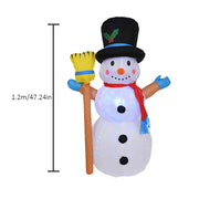 1.2 M Christmas Light Garden Decoration Rotating Inflatable Lamp Lantern Inflatable Christmas Snowman Inflatable For Courtyard D