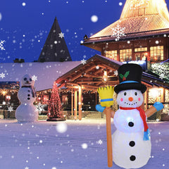 1.2 M Christmas Light Garden Decoration Rotating Inflatable Lamp Lantern Inflatable Christmas Snowman Inflatable For Courtyard D