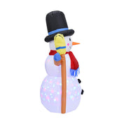 1.2 M Christmas Light Garden Decoration Rotating Inflatable Lamp Lantern Inflatable Christmas Snowman Inflatable For Courtyard D