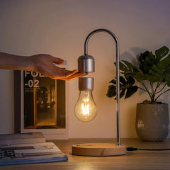 Magnetically Suspended Light Bulb with Wireless Charging