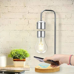 Magnetically Suspended Light Bulb with Wireless Charging