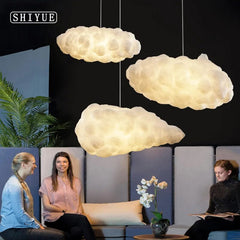 Cloud LED Lamp Hanging Lamp White Pendant Lights for Coffee Shop Clothing Store Commercial Bedroom Living Room Chandelier