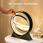 moving sand art and sandscape 3D hourglass table lamp