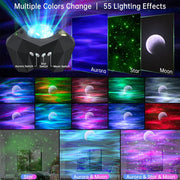 Star Lights Aurora Galaxy Moon Projector