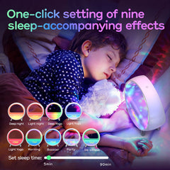 WIFI Smart Wake Up Light with 15W Wireless Charging Sunrise Alarm Clock White Noise Sleep Ambient Table Lamp RGB Work with Alexa