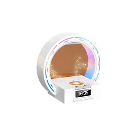 4 In 1 Wireless Bluetooth-compatible Speaker Charging Pad Bedside Lamp With Alarm Clock