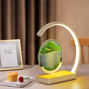 Creative Lamp Decompression Cure Bedroom Quicksand Painting Hourglass Pendant 3D Night LED Light